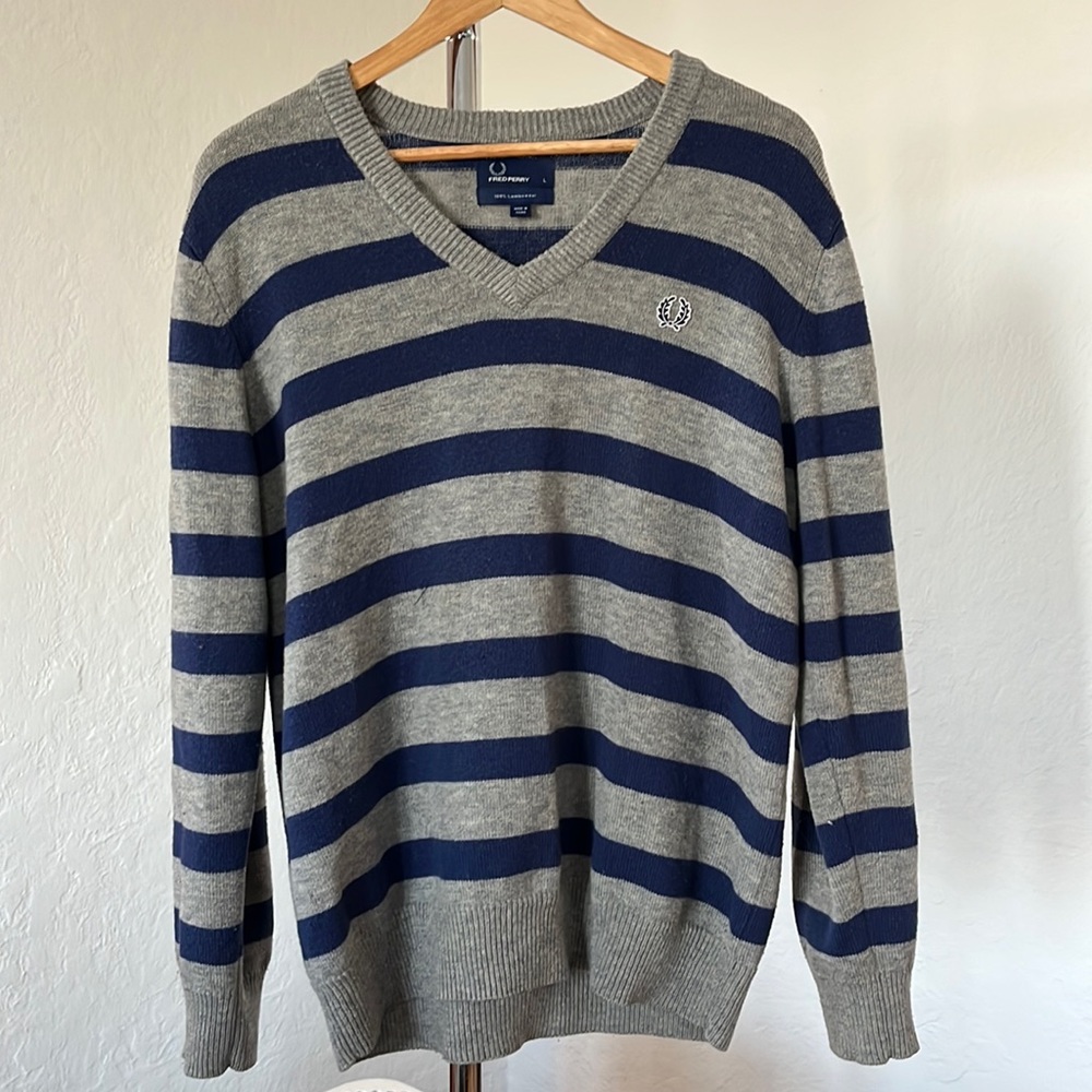 Fred Perry Vintage Lambs Wool v Neck
